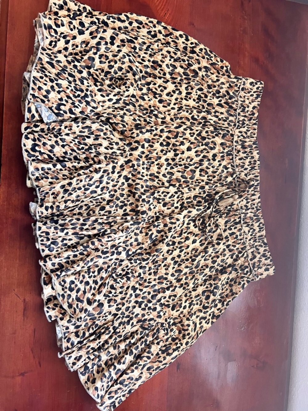Aakaa Leopard Print Pleated Mini Skirt - Beige, Black, Brown